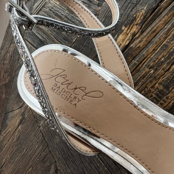 Women's Jewel Badgley Mischka Ojai II Evening Sandals - Sz 7.5 - Picture 8 of 10